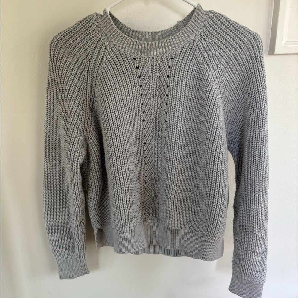 Topshop Women's Grey Knit Sweater